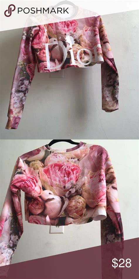 dior floral sweater